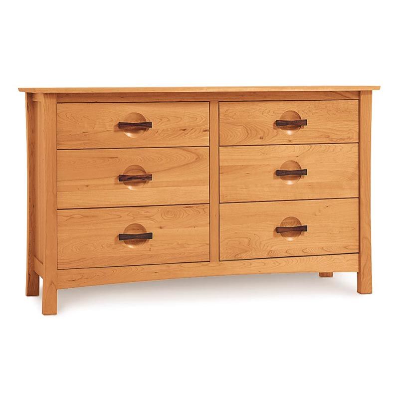 VERMONT WOODS STUDIOS Berkeley Cherry 6 Drawer Dresser Dresser Handmade wood dresser American Craftsman style fused with modern Asian design